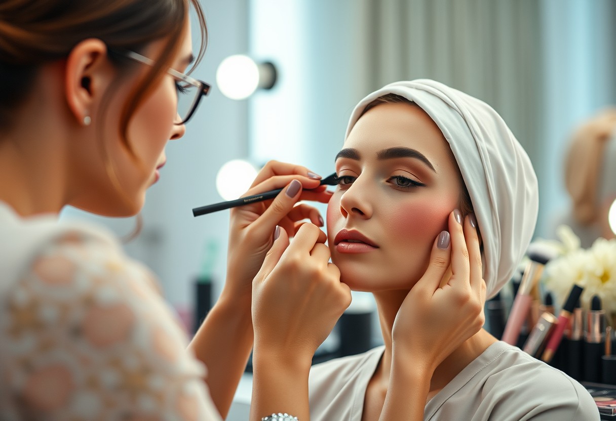 Jak nakładać róż i rozświetlacz?